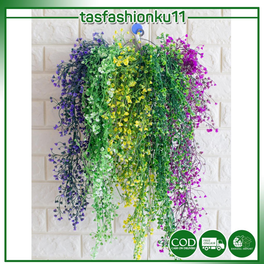 COD/TF11 / P3160 ( 1 KILO BISA MUAT 17 PCS )BUNGA PLASTIK ANGGREK GANTUNG OSEAR ARTIFICIAL