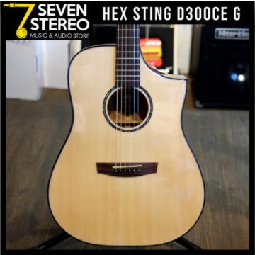 Hex D300 CE G Natural Acoustic Electric Guitar