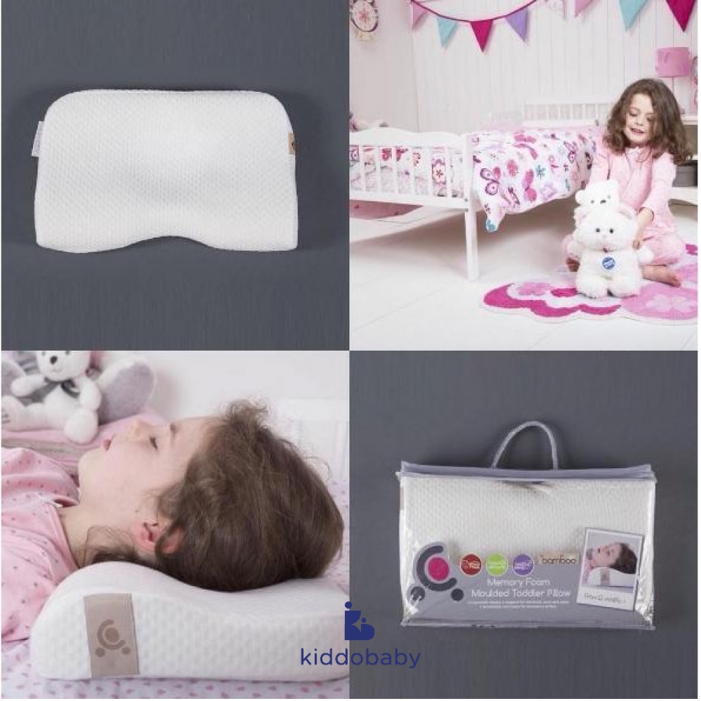 CuddleCo Bamboo Memory Foam Moulded Toddler Pillow