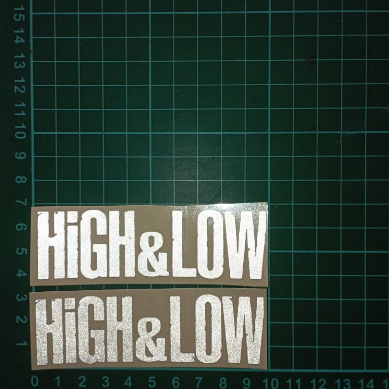 Sticker Cutting High&amp;Low