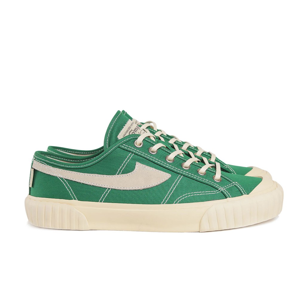 Sepatu Compass Vintage Low Originial Quaranty (Black White/Maroon/Mustard/Green/Grey/Navy)-Green