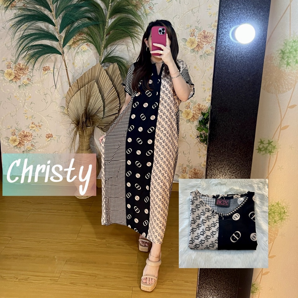 PART1 NCDY HOMEWEAR DASTER PANJANG SEMATA KAKI LD 130cm BUSUI FRIENDLY JUMBO-Christy