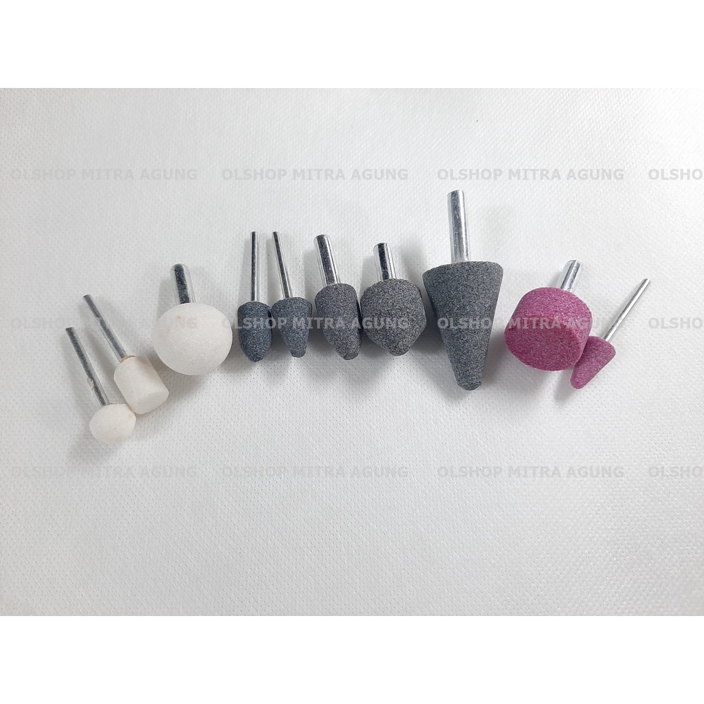 OLS Mounted stone mata batu gerinda mini set bor / mata tuner set 10pcs Mata Batu Gerinda Mini Mata Tuner Mounted Stone Silinder