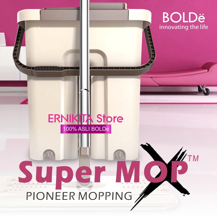 BOLDe SUPERMOP X - Alat Pel Flat Peras Bilas