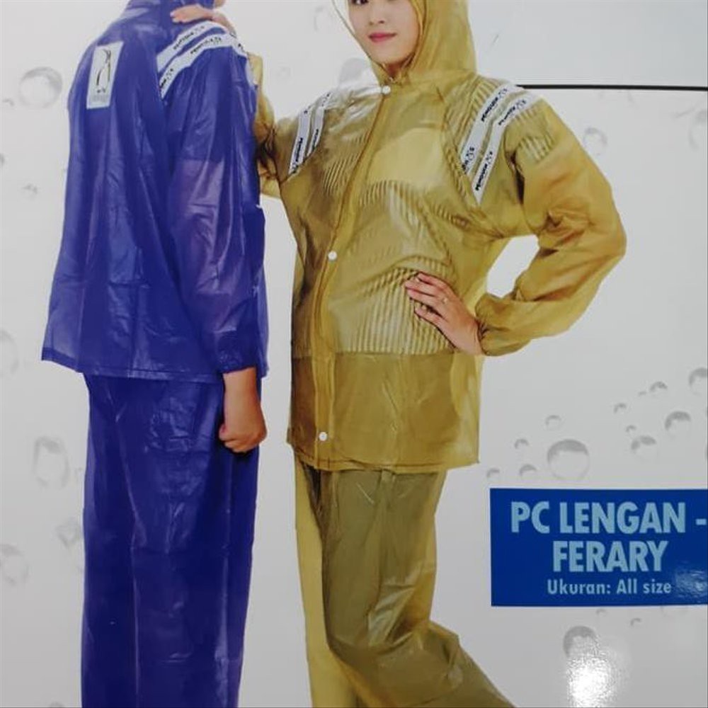 Jas hujan PENGUIN jacket celana Ferary L XL - jas hujan stelan - jas hujan pinguin murah