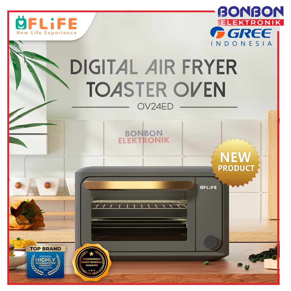 FLIFE Digital Oven Listrik OV24ED 24 Liter 8 in 1 Air Fry