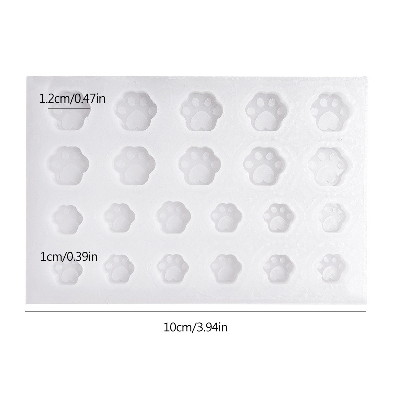 Siy Cetakan Resin Epoksi Bentuk Cakar Kucing Bahan Silikon Untuk Gantungan Kuncitas DIY