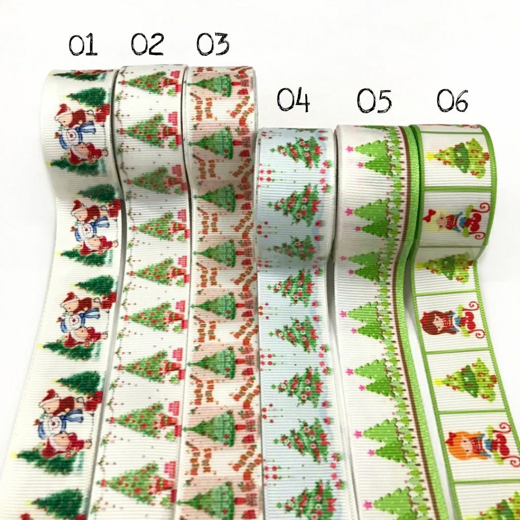 PITA KADO | PITA HAMPERS | PITA GROSGRAIN MOTIF NATAL 2,5 CM