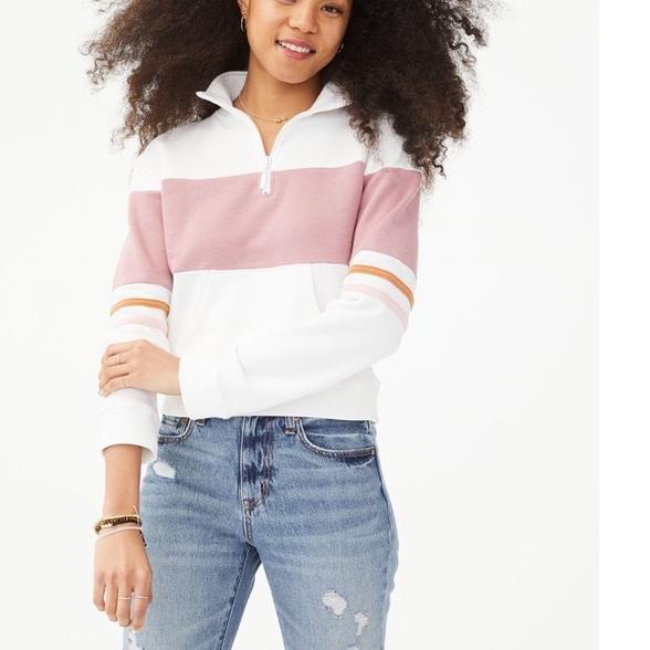 ♡ Aeropostale colourblock zip sweatshirt ✯