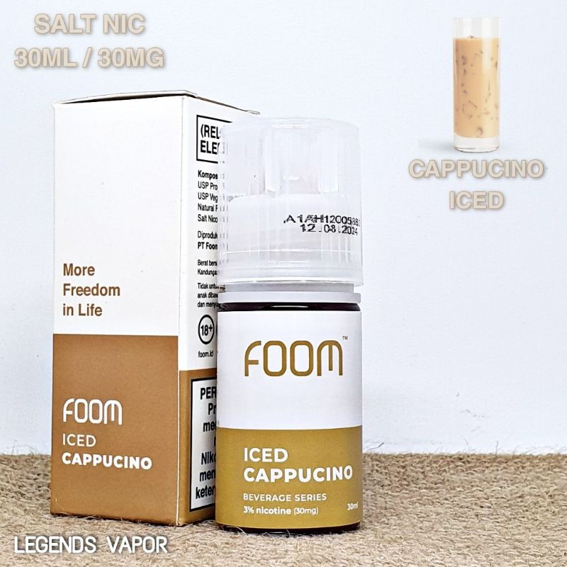 SALT NIC - LIQUID FOOM Iced Cappucino 30ML 30MG AUTHENTIC