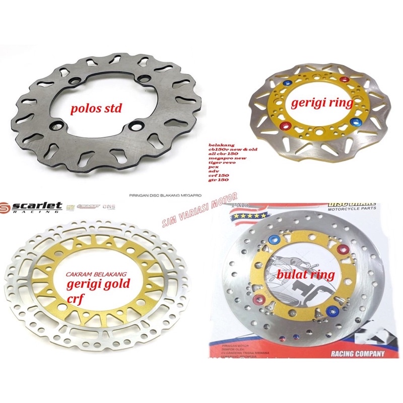 piringan cakram belakang CRF 150 -ADV150- PCX 150-pcx 160 NEW DISK CAKRAM VARIASI BELAKANG