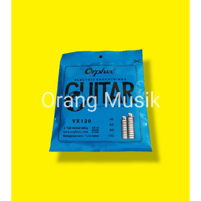 Senar Bass Orphee VX120 4 String Import Ukuran 40 - 100