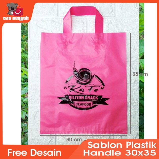 

Sablon Tas Plastik Handle BESAR Sablon Olshop , plastik sablon, sablon plastik handle 30x35 murah