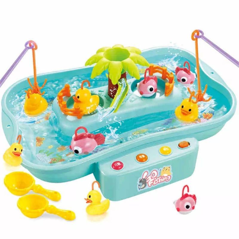 MOMBABY1 Kado mainan anak Pancingan ikan Ducklings / Mainan Anak Fishing game