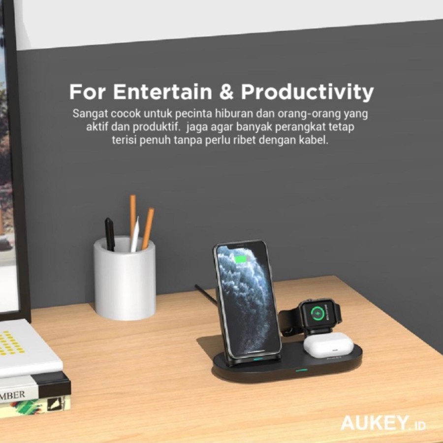 AKN88 - AIRCORE SERIES LC-A3 - 3-in-1 Wireless Charging Station