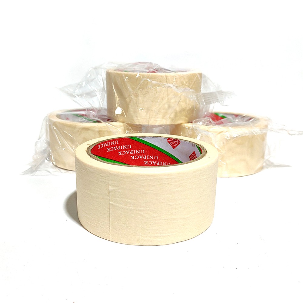 LAKBAN KERTAS 2 INCH X 21 METER / MASKING TAPE KULAITAS DAIMARU