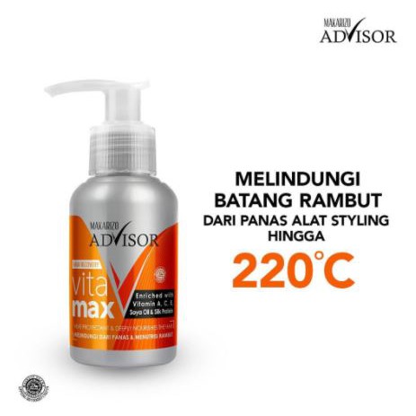 Makarizo Anti Frizz Spray Vita Max Pump Advisor Perawatan Rambut