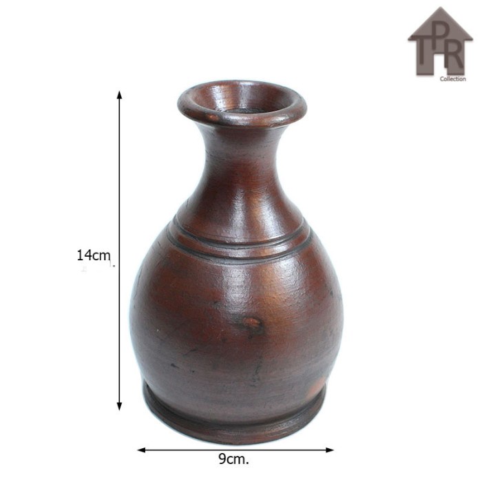 Gerabah - Vas Meja Mini Botol D9T14