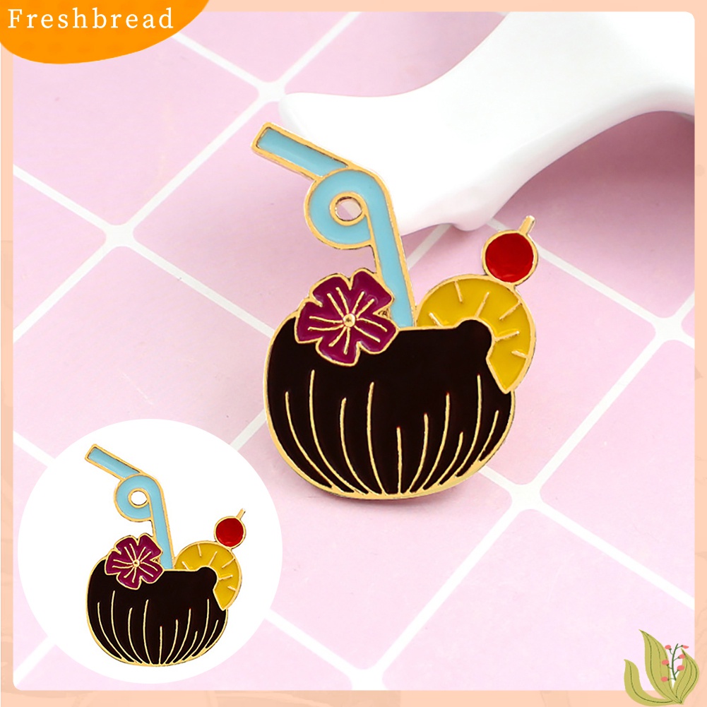 ?Fresh??Pin/Bros Hiasan Pakaian Wanita Bahan Enamel Bentuk Motor/Mobil/Minuman Kartun