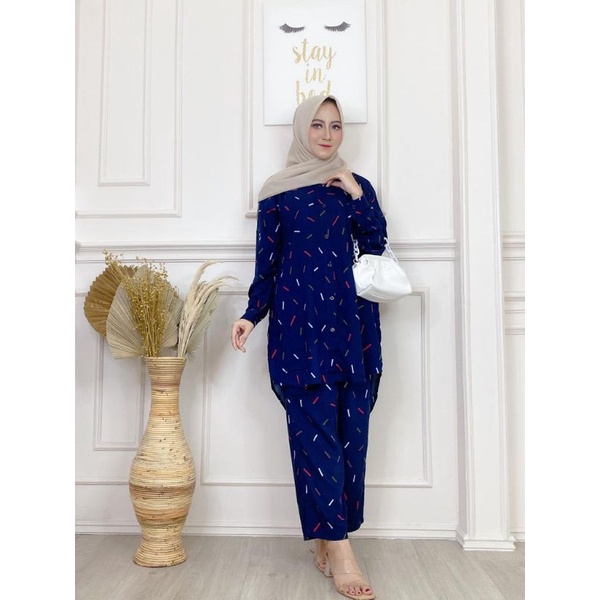 One Set Tunik Kanaya ORI ||LD 120 mat.Rayon Premium