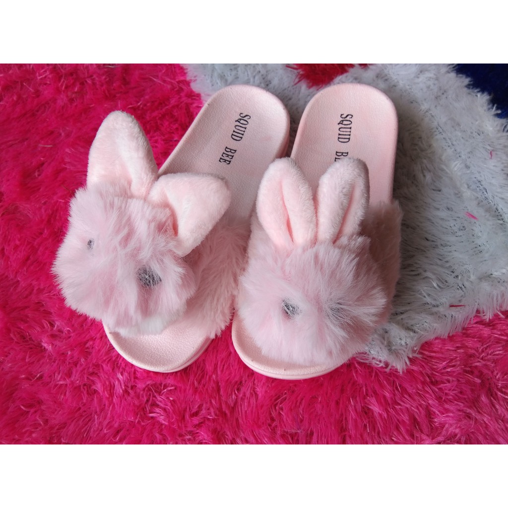 Sandal Anak Cewek Perempuan Boneka Bulu Uk. 24-35