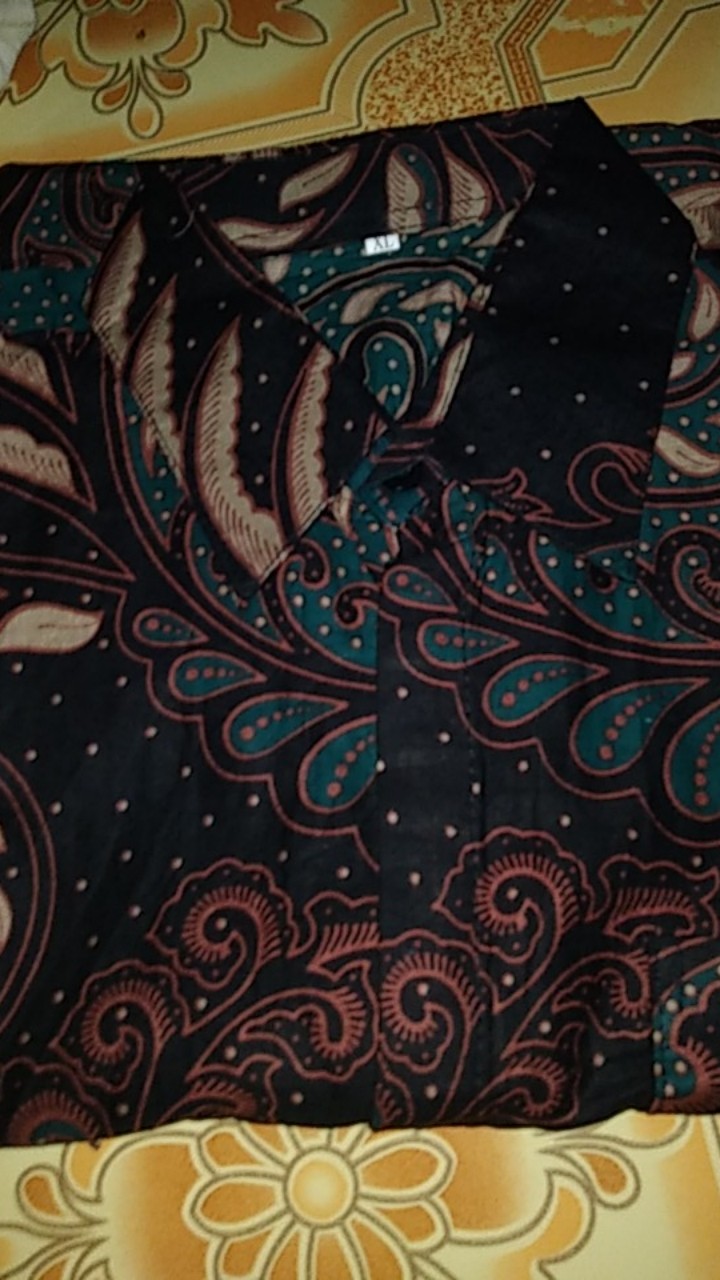 Baju Batikpria Lengan Pendek Size M L Xl Cod