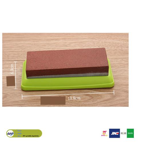 

batu asahan asah 2 sisi sharpener whetstone pisau golok Best Seller