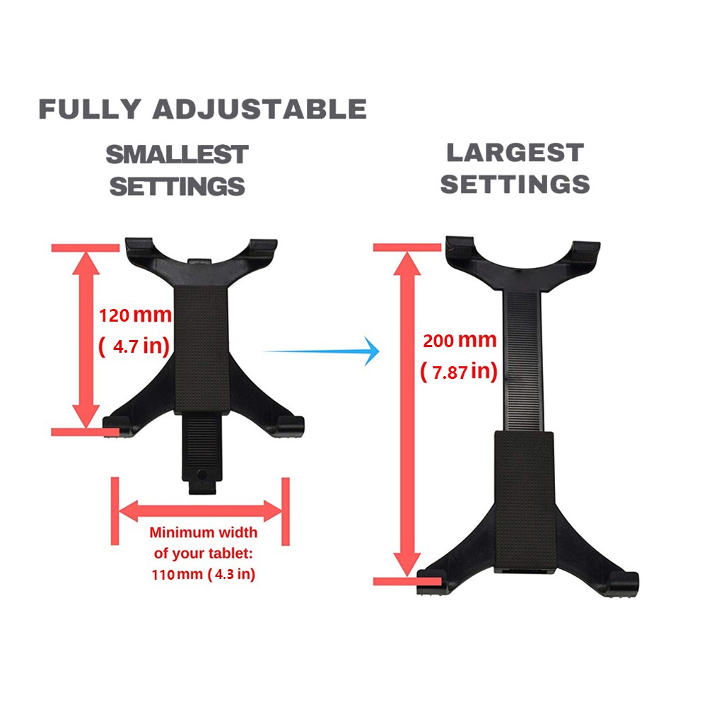 Tablet Computer Bracket Telepon Bracket Ponsel Braket Tablet Panjang Tablet Komputer Bracket Cocok untuk Dasbor Mobil 7-11 iPad  Xiaomi  Huawei  Samsung