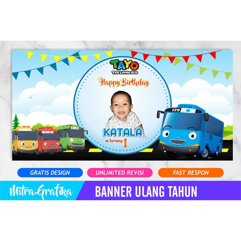 Backdrop Ultah/ Background Wallpapper/ Banner Ulang Tahun 