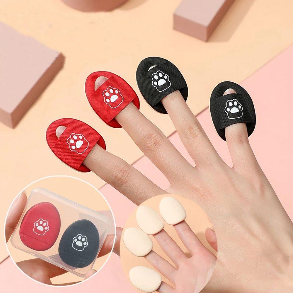 Mxbeauty Finger Makeup Puff Lembut Makeup Cewek Alat Kecantikan Basah Dan Kering Air Cushion