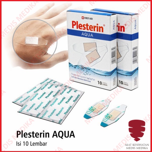 Plesterin Aqua Onemed Plaster Pembalut Luka Anti Air Trasnparan Peralatan P3K Plester