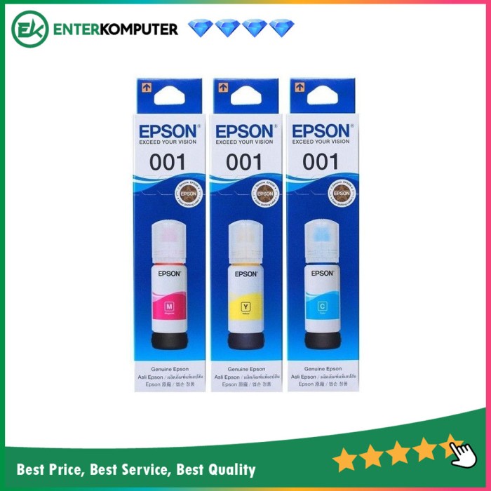 Cartridge and Toner Epson 001 Colour For L4150