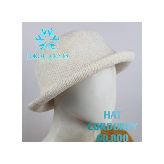 IMPORT Hat Corduroy Topi Fedora Jazz Winter Musim Dingin Hat Corduroy