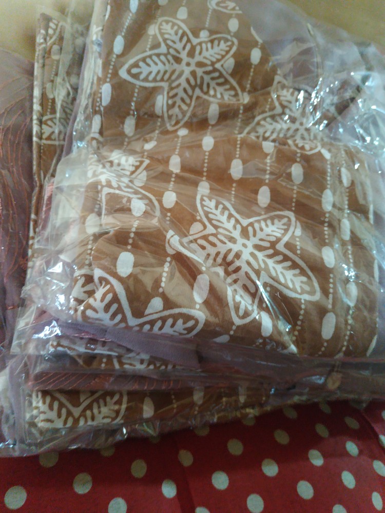 Tey-17 Batik Wanita Asj Sa Hrb026 Kenongo Kemeja Tosca Pendek