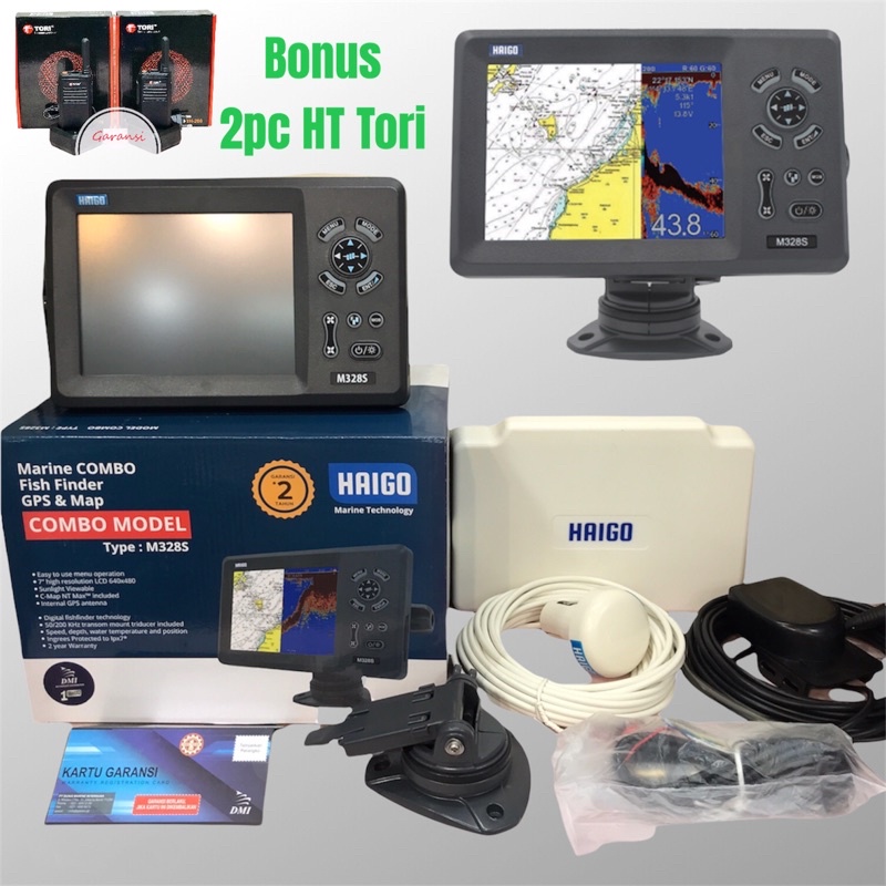 Fishfinder plus gps dan map HAIGO M3288S Garansi Resmi