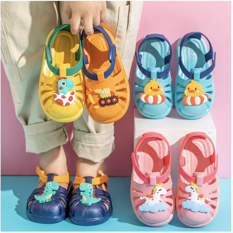 HappyOliver SEORA SANDAL anak Sandal slop anak laki perempuan cewek import
