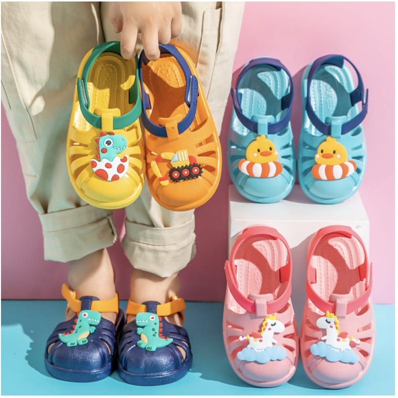 HappyOliver SEORA SANDAL anak Sandal slop anak laki perempuan cewek import