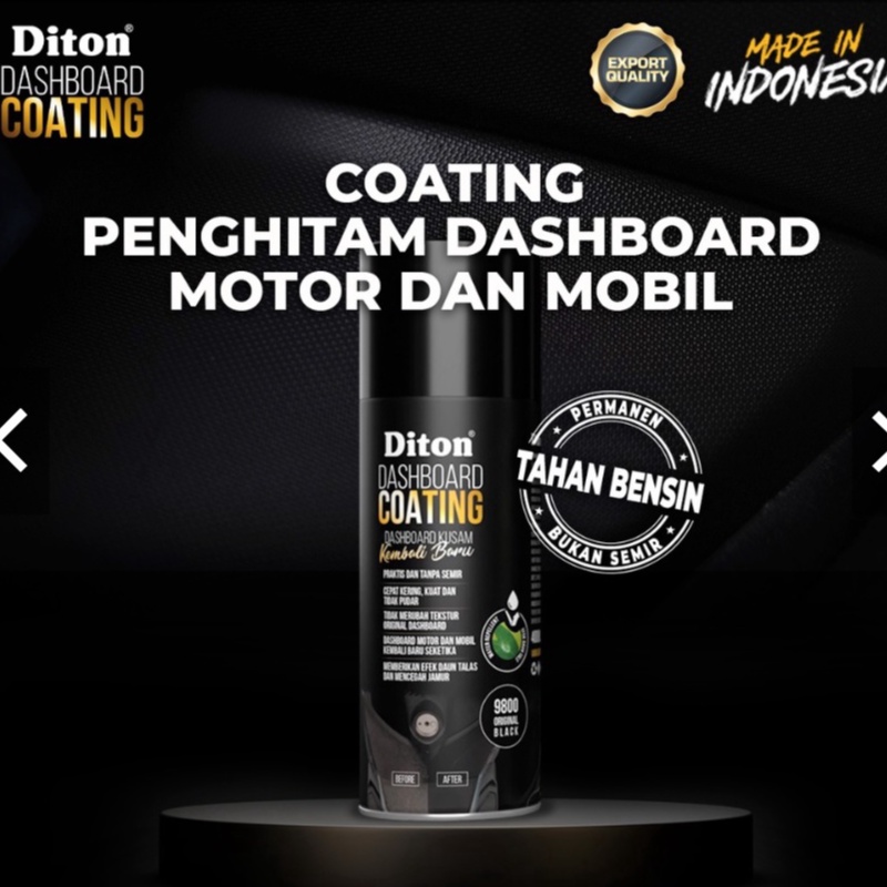 Pilok Pilox DITON Premium Dashboard Coating Pengkilap Motor Mobil Kilap Seperti Baru (Original Black 9800 Original Red 9801 Original Yellow 9802 Original Orange 9803 Original Blue 9804 Original Grey 9805 Original Maroon 9806 Original Brown 9807 (400cc)