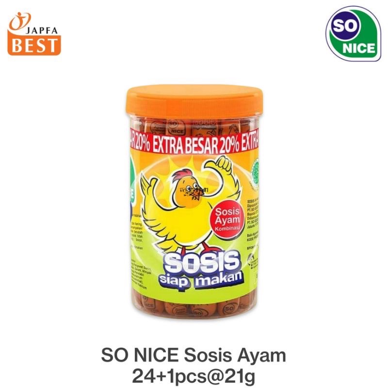 

Sosis Siap Makan So Nice isi 25