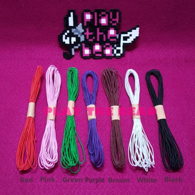 Tali Elastis 1 mm Tali Gelang Kecil Melar Karet Panjang 4 Meteran