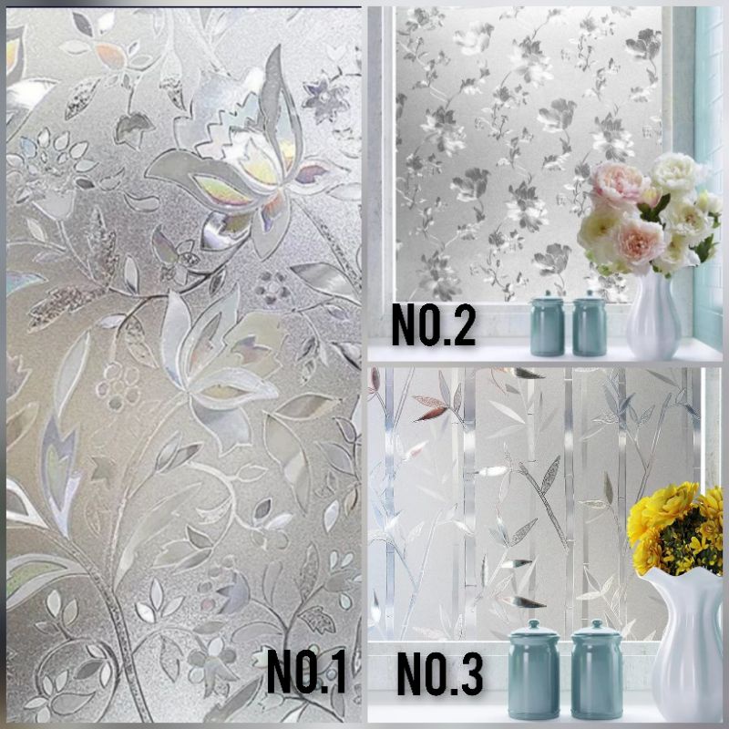 stiker kaca/stiker jendela/stiker kaca motif/stiker rumah/stiker kaca motif bunga/stiker motif EP