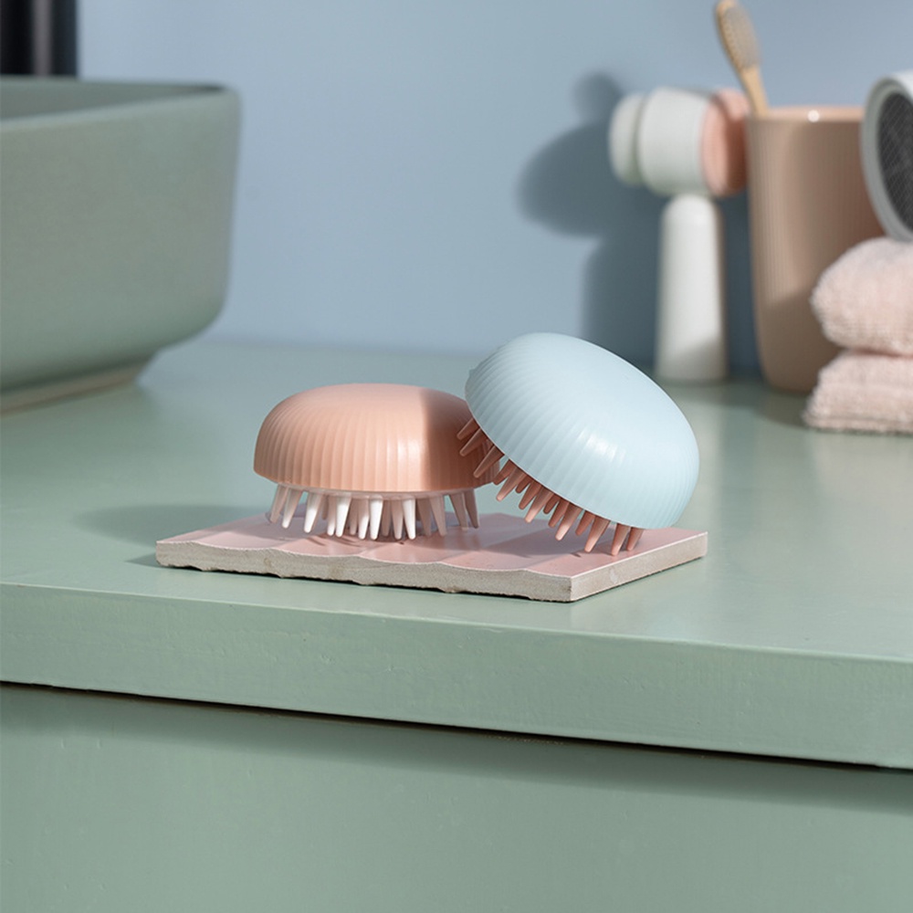 Soft Silicone Shampoo Brush Head Shampoo Scratching Head Massager Household Cleaning Scalp