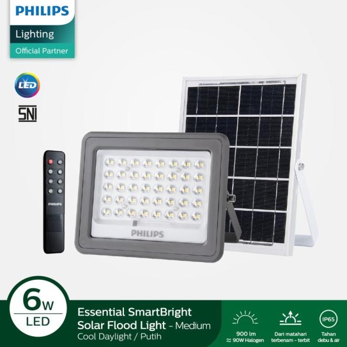 PHILIPS LAMPU SOROT LED SOLAR CELL / TENAGA SURYA BVC080