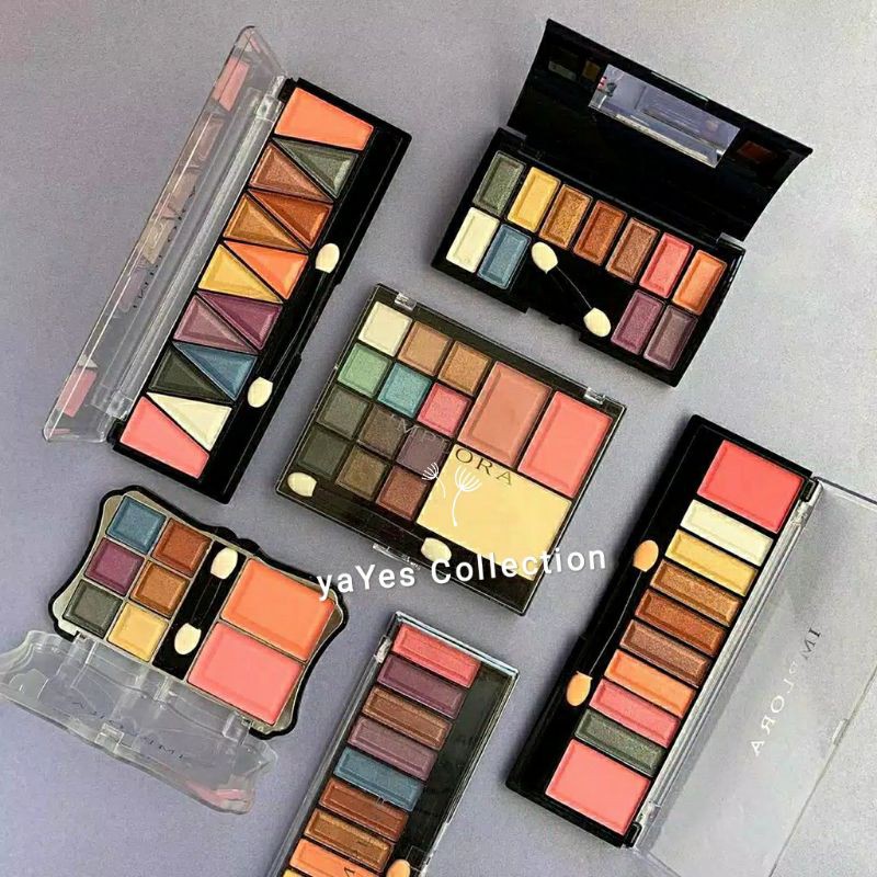 Eyeshadow Implora 13 - 12 - 10 - 8 Palette color warna blush on palet pallete kosmetik mata cosmetic wajah