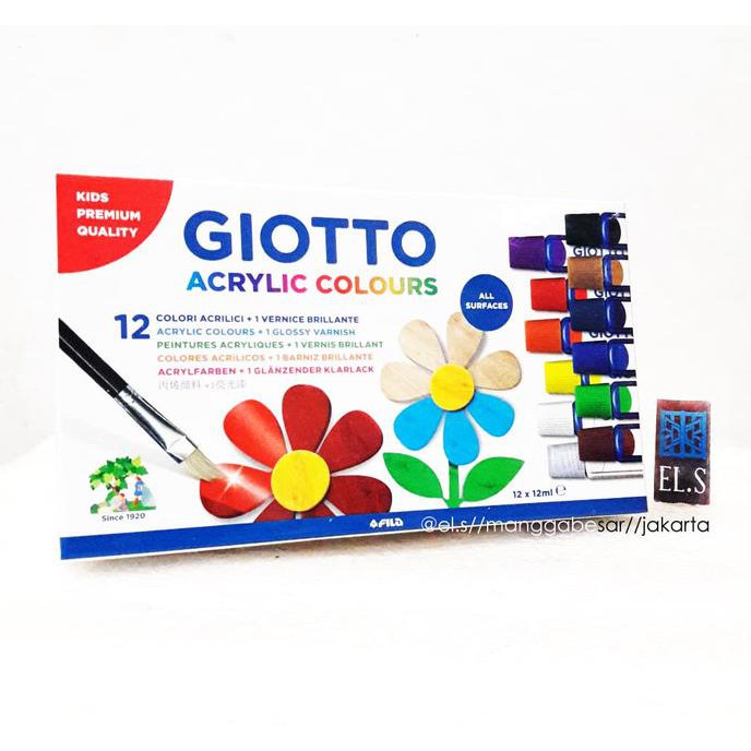 

Promo! Giotto Acrylic 12 Warna 12 Ml ( Cat Acrylic ) Terpercaya
