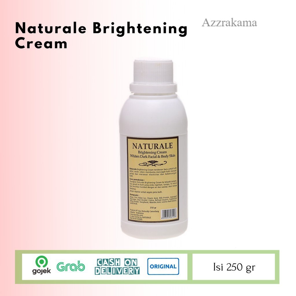 PEMUTIH BADAN PERMANEN SEKETIKA NATURALE BLEACHING CREAM 250GR ORIGINAL BPOM COD