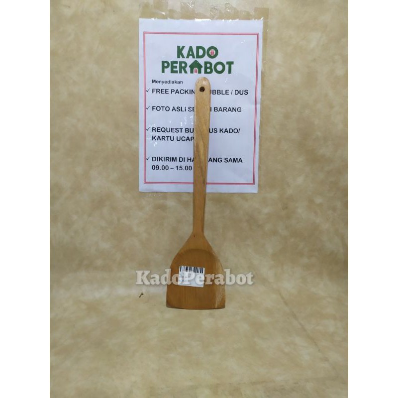 siamsi kayu- spatula kayu premium- spatula masak kayu furnish