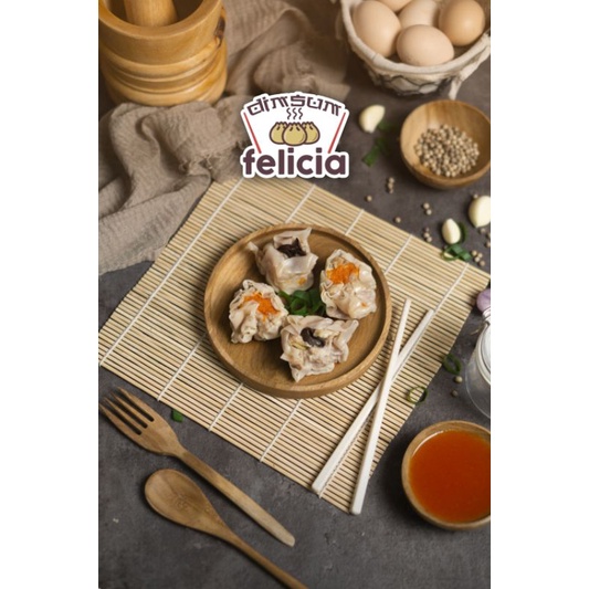

DIMSUM "AYAM-UDANG" (Frozen) PREMIUM Daging Asli & Berkualitas Isi 10