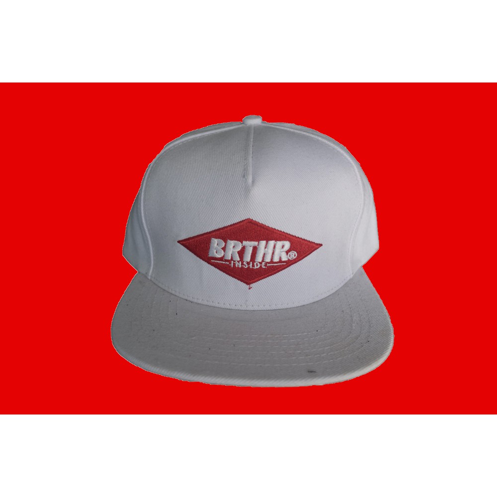 TOPI SNAPBACK PRIA KEREN DISTRO BROTHER INSIDE ORIGINAL WARNA PUTIH