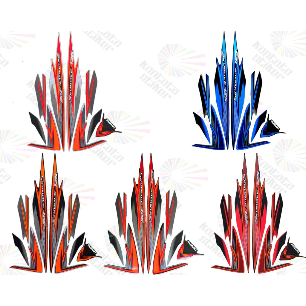 Stiker Striping Motor Suzuki Skywave 125 2008